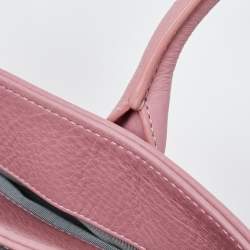 Pre Owned Chanel Pink Leather Executive Cerf Tote