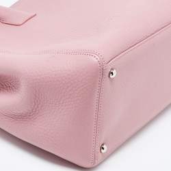 Pre Owned Chanel Pink Leather Executive Cerf Tote