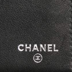 Chanel Black Quilted Caviar Leather CC Flap Continental Wallet