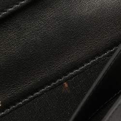 Chanel Black Quilted Caviar Leather CC Flap Continental Wallet
