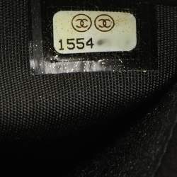Chanel Black Quilted Caviar Leather CC Flap Continental Wallet