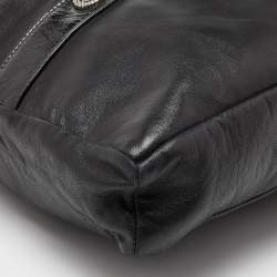 Pre Owned Chanel Black Leather Large Girl Chanel Bag