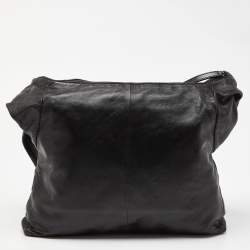Pre Owned Chanel Black Leather Large Girl Chanel Bag