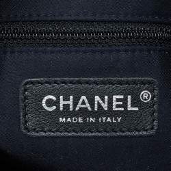 Pre Owned Chanel Black Leather Large Girl Chanel Bag