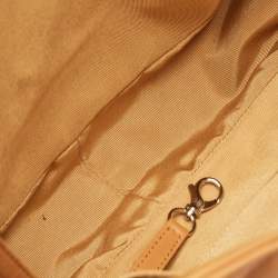Pre Owned Chanel Brown Quilted Leather Maxi Chain Around Flap Bag