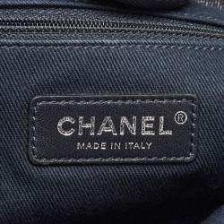 Chanel Blue Denim and Leather Medium Deauville Shopper Tote