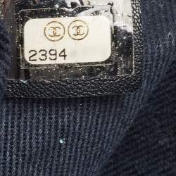 Chanel Blue Denim and Leather Medium Deauville Shopper Tote