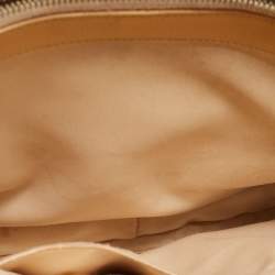 Pre Owned Chanel Beige Quilted Caviar Leather Grand Shopper Tote