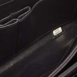 Pre Owned Chanel Black Quilted Leather Small Trendy CC Flap Top Handle Bag