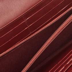 Chanel Red Quilted Leather CC Flap Wallet