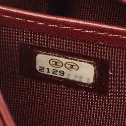 Chanel Red Quilted Leather CC Flap Wallet