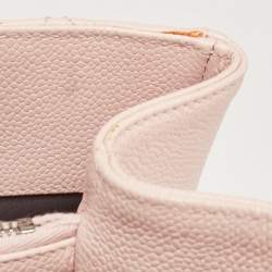 Pre Owned Chanel Pink Quilted Caviar Leather Grand Shopping Tote