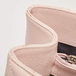 Pre Owned Chanel Pink Quilted Caviar Leather Grand Shopping Tote