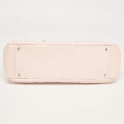 Pre Owned Chanel Pink Quilted Caviar Leather Grand Shopping Tote