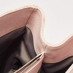 Pre Owned Chanel Pink Quilted Caviar Leather Grand Shopping Tote
