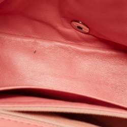 Chanel Pink Chevron Patent Leather Jumbo Classic Single Flap Bag