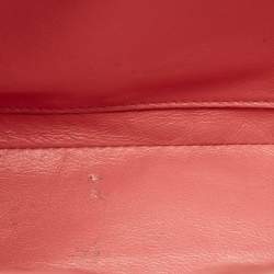Chanel Pink Chevron Patent Leather Jumbo Classic Single Flap Bag
