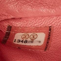 Chanel Pink Chevron Patent Leather Jumbo Classic Single Flap Bag