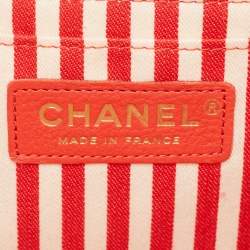 Pre Owned Chanel Yellow Leather  Small Vintage Chevron Flap Bag