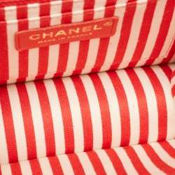 Pre Owned Chanel Yellow Leather  Small Vintage Chevron Flap Bag
