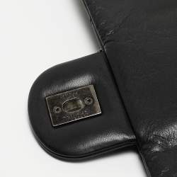 Pre Owned Chanel Black Quilted Leather Coco Pleats Flap Bag