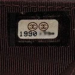 مملوكة مسبقًا Chanel Plum Quilted Caviar Leather Classic Flap Trifold Wallet