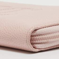 Chanel Pink Caviar Leather CC Zip Around Wallet