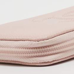 Chanel Pink Caviar Leather CC Zip Around Wallet
