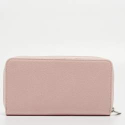 Chanel Pink Caviar Leather CC Zip Around Wallet