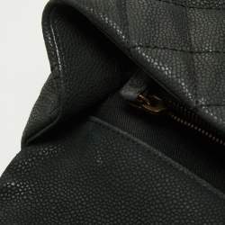 Pre Owned Chanel Black Caviar Leather Chic Quilt Tote