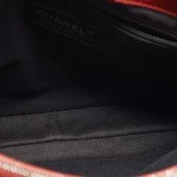 Pre Owned Chanel Red Caviar Quilted Leather City Shopper Tote
