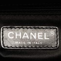 Pre Owned Chanel Black Quilted Caviar Leather Grand Shopper Tote