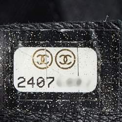 Chanel Grey/Black Denim and Leather Sequin Embellished Deauville Backpack 
