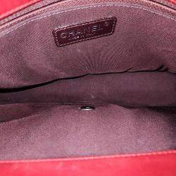 Chanel Red Leather Chain Shoulder Bag