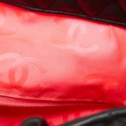 Pre Owned Chanel Black Quilted Leather Large Ligne Cambon Tote 