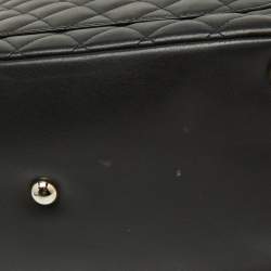 Pre Owned Chanel Black Quilted Leather Large Ligne Cambon Tote 