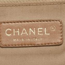 Pre Owned Chanel Olive Green Quilted Leather Bubble Accordion Flap Bag