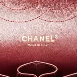 Pre Owned Chanel Black Quilted Caviar Leather Jumbo Classic Double Flap Bag