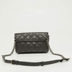 Pre Owned Chanel Grey Quilted Leather Reissue 2.55 Waist Belt Bag