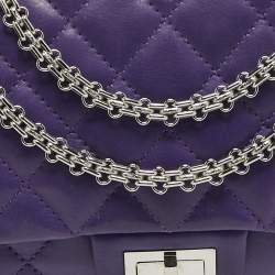 Chanel Purple Quilted Leather 227 Reissue 2.55 Flap Bag