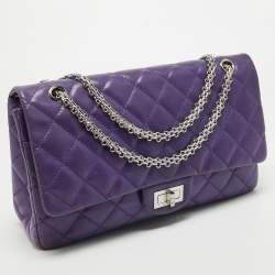 Chanel Purple Quilted Leather 227 Reissue 2.55 Flap Bag