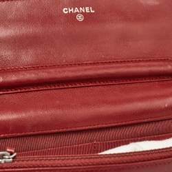Chanel Burgundy Quilted Leather Classic Wallet on Chain 