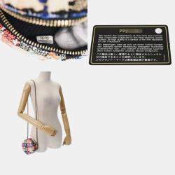 Chanel Tweed Round Crossbody Bag