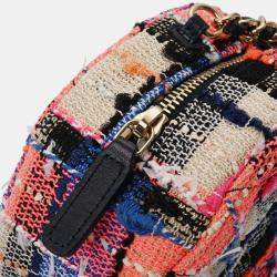 Chanel Tweed Round Crossbody Bag