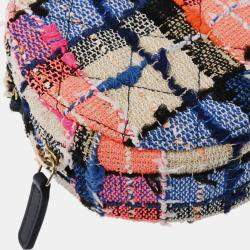 Chanel Tweed Round Crossbody Bag