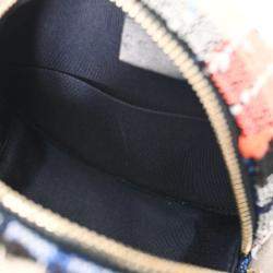 Chanel Tweed Round Crossbody Bag