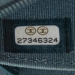 Pre Owned Chanel Dark Blue Caviar Leather CC Zip Coin Purse