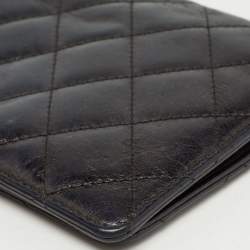 Chanel Black Quilted Leather Reissue Continental Wallet