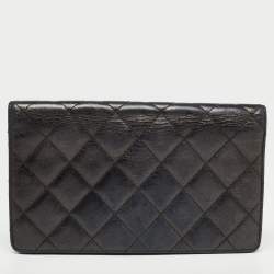 Chanel Black Quilted Leather Reissue Continental Wallet