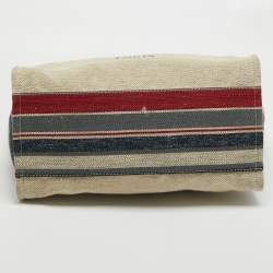 Chanel Multicolor Stripe Canvas and Leather Large Deauville Shopper Tote